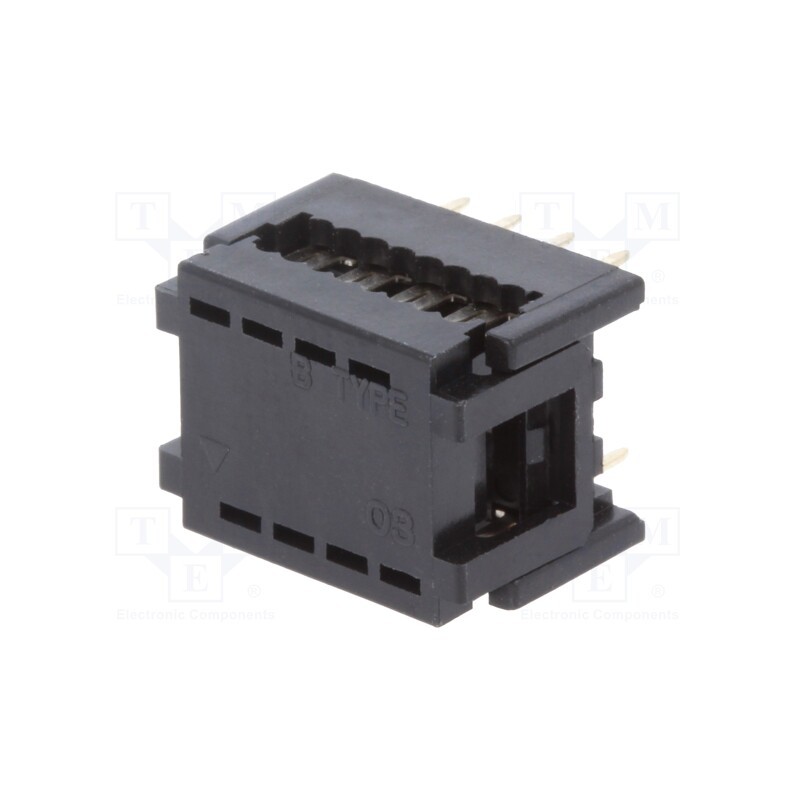 1 pcs x CONNFLY - DS1019-08NB2B - IDC transition, PIN: 8, DIL 7,62mm, IDC,THT, for ribbon cable