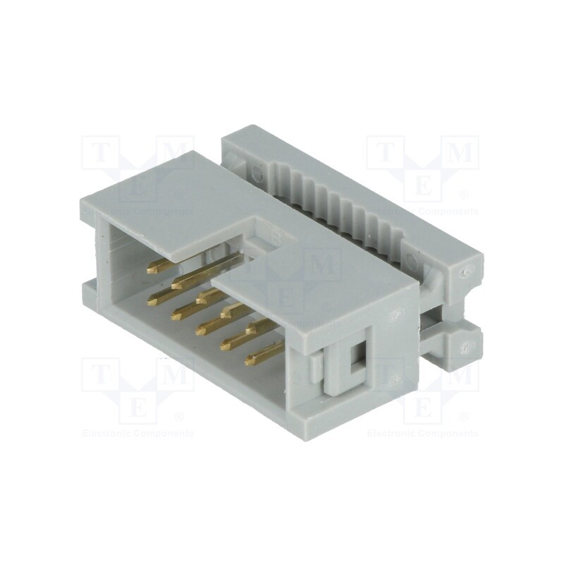 1 pcs x CONNFLY - DS1015-10NN2A - Plug, IDC, male, PIN: 10, IDC, for ribbon cable, 1.27mm, gold-plated