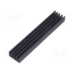 1 pcs x FISCHER ELEKTRONIK - SK 633 100 SA - Heatsink: extruded, grilled, black, L: 100mm, W: 19mm, H: 14mm