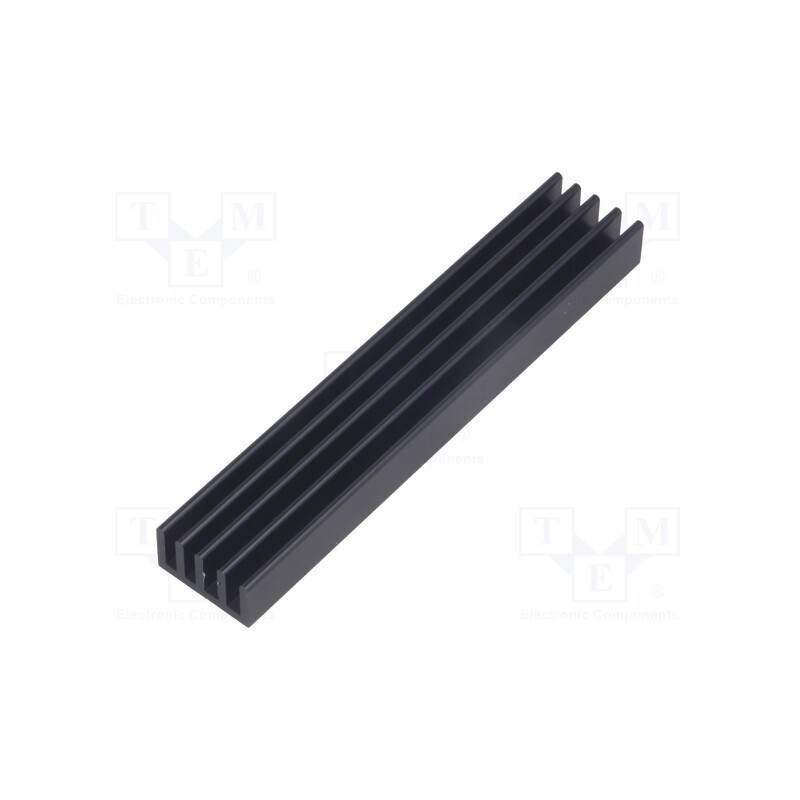 1 pcs x FISCHER ELEKTRONIK - SK 633 100 SA - Heatsink: extruded, grilled, black, L: 100mm, W: 19mm, H: 14mm