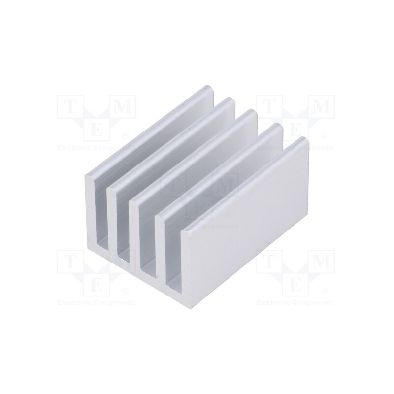 1 pcs x FISCHER ELEKTRONIK - SK 632 25 AL - Heatsink: extruded, grilled, natural, L: 25mm, W: 19mm, H: 10mm, raw