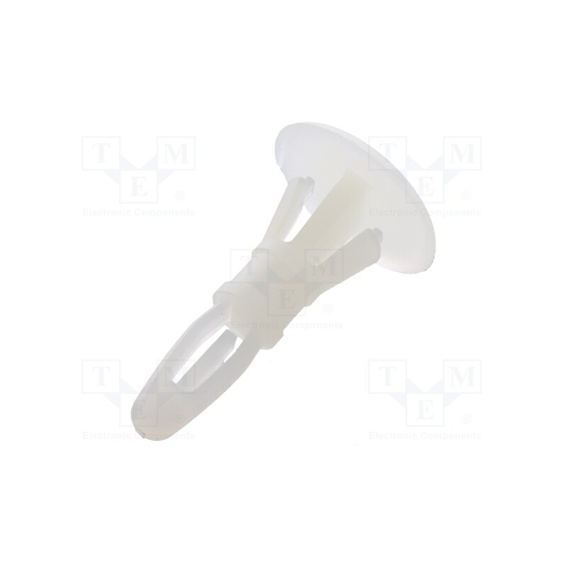 10 pcs x DREMEC - 8G820V40989 -AS - Assembly stud, polyamide, L: 9.5mm, latch/latch, Ø2: 6.35mm, Ø1: 4mm