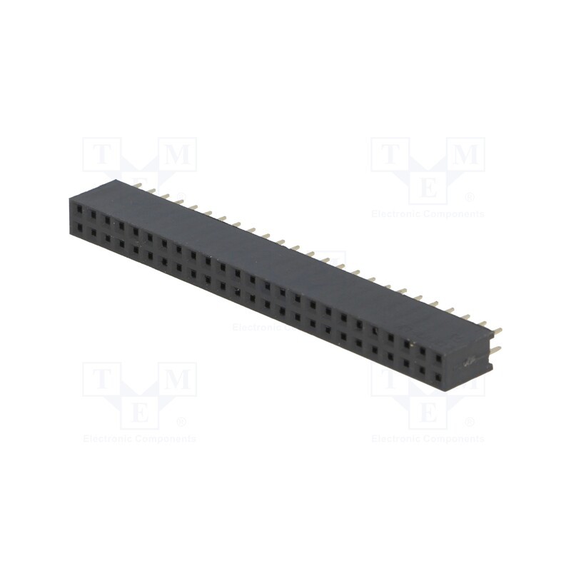 1 pcs x CONNFLY - DS1023-2*25S21 - Socket, pin strips, female, PIN: 50, straight, 2.54mm, THT, 2x25