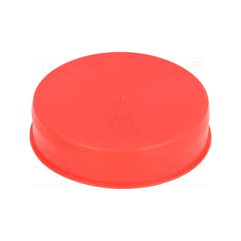 10 pcs x SUNDPLAST - 15220 -AS - Plugs, Body: red, Out.diam: 103.3mm, H: 23mm, Mat: LDPE, push-in