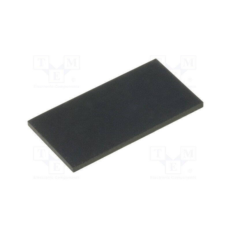 10 pcs x FIX&FASTEN - FIX-SF-201010 - Self-adhesive foot, H: 1mm, black, rubber, W: 20mm, L: 10mm