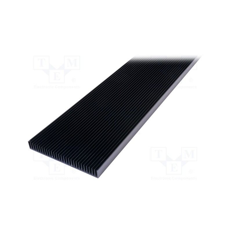 1 pcs x SEIFERT ELECTRONIC - KL-144/1000/SW - Heatsink: extruded, grilled, black, L: 1000mm, W: 200mm, H: 25mm