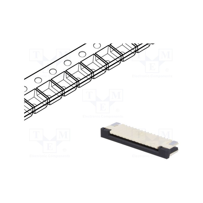 1 pcs x JOINT TECH - F1003WR-S-14PT - Connector: FFC/FPC, horizontal, PIN: 14, top contacts,ZIF, SMT
