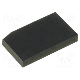 10 pcs x FIX&FASTEN - FIX-SF-100616 - Self-adhesive foot, H: 1.6mm, black, rubber, W: 9.9mm, L: 6mm