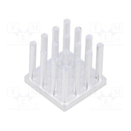 1 pcs x FISCHER ELEKTRONIK - ICK S 14 X 14 X 12,5 - Heatsink: extruded, grilled, natural, L: 14mm, W: 14mm, H: 12.5mm