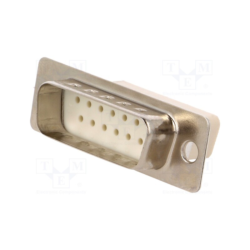 1 pcs x MH CONNECTORS - MHDBC15SP-NW - D-Sub, PIN: 15, plug, male, for cable, Type: w/o contacts, 3A, 250V