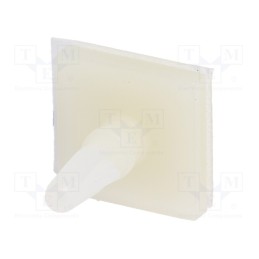 10 pcs x DREMEC - 8GB07V41019 - PCB distance, polyamide, L: 6.4mm, self-adhesive,snap fastener