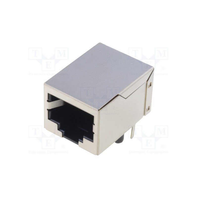 1 pcs x ADAM TECH - MTJ-88GX1-FSD - Socket, RJ45, PIN: 8, shielded, Layout: 8p8c, THT, angled 90°