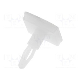 10 pcs x FIX&FASTEN - FIX-JSS-8.4 - PCB distance, polyamide, L: 8.4mm, self-adhesive, natural, UL94V-2