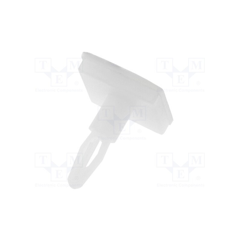 10 pcs x FIX&FASTEN - FIX-JSS-8.4 - PCB distance, polyamide, L: 8.4mm, self-adhesive, natural, UL94V-2