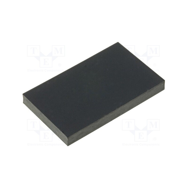 10 pcs x FIX&FASTEN - FIX-SF-152530 - Self-adhesive foot, H: 3mm, black, rubber, W: 15mm, L: 25mm