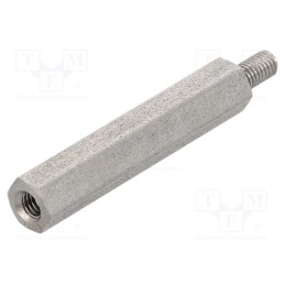 10 pcs x DREMEC - 244X30 - Screwed spacer sleeve, 30mm, Int.thread: M3, Ext.thread: M3