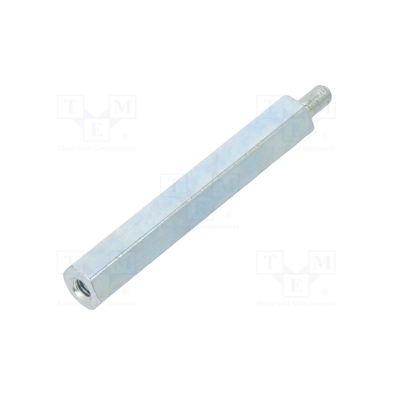 10 pcs x DREMEC - 225X40 - Screwed spacer sleeve, 40mm, Int.thread: M3, Ext.thread: M3, steel