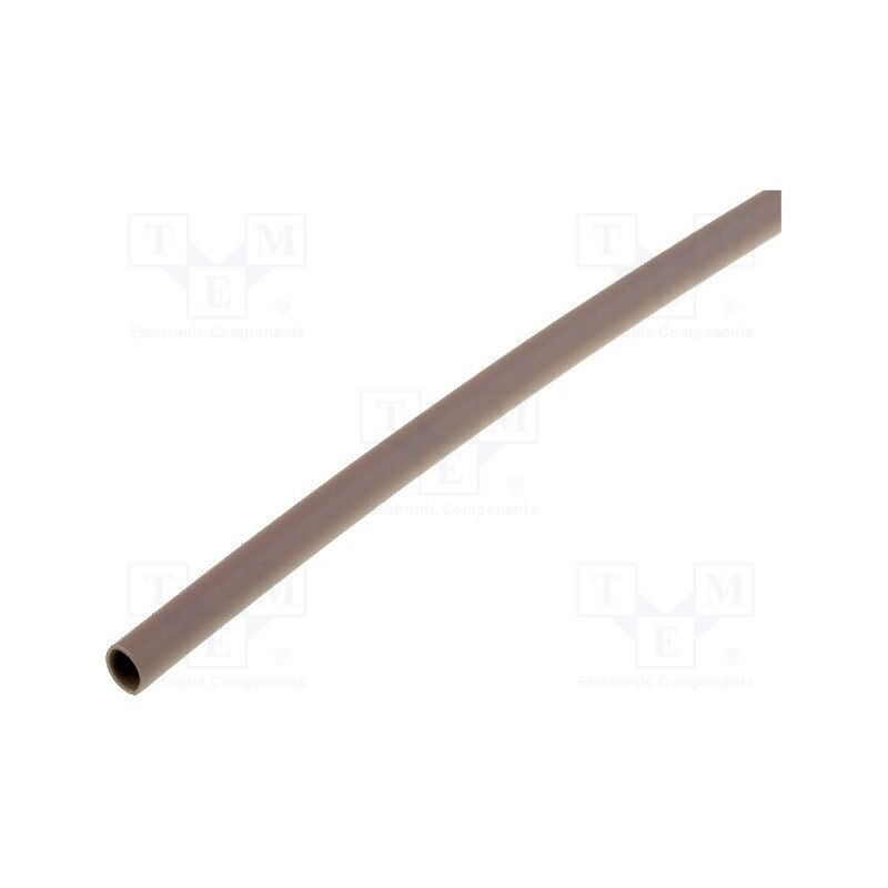 1 pcg x HELLERMANNTYTON - 308-30314 - Heat shrink sleeve, 3: 1, 3mm, L: 200mm, brown, 10pcs.