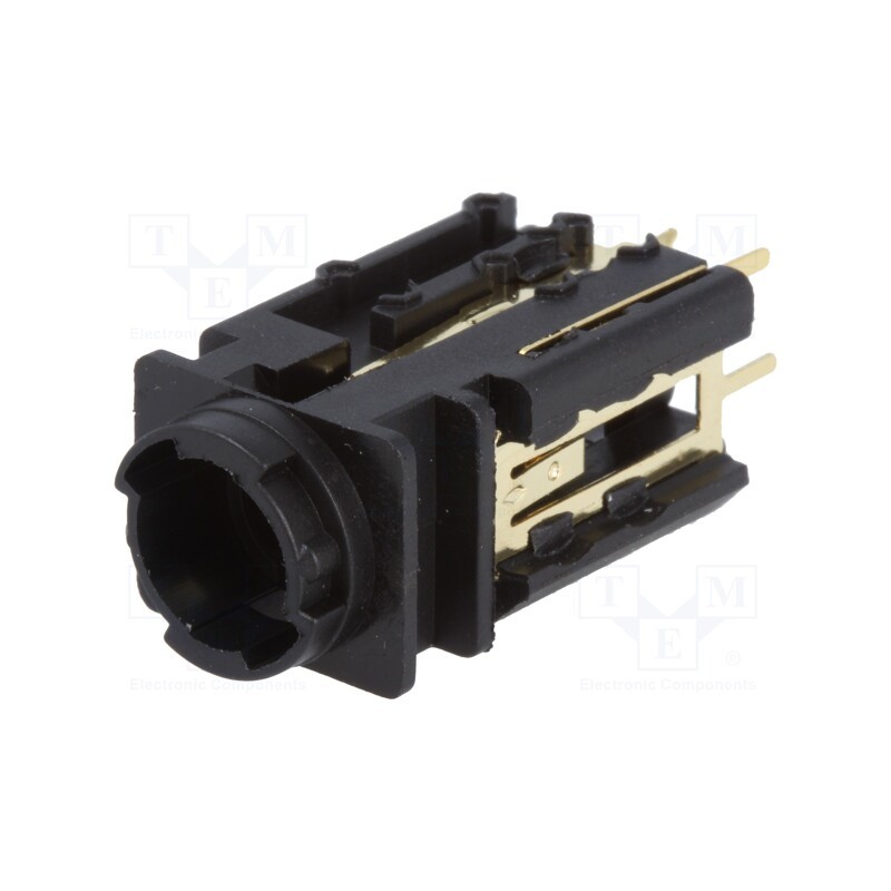 1 pcs x AMPHENOL - ACJM-PVB-2S - Socket, Jack 6,3mm, female, mono,with hex nut, ways: 2, straight