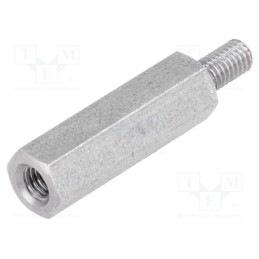10 pcs x DREMEC - 244X18 - Screwed spacer sleeve, 18mm, Int.thread: M3, Ext.thread: M3
