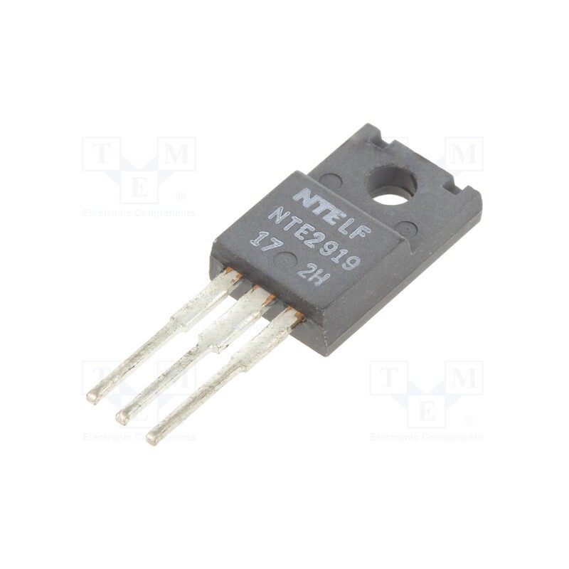 1 pcs x NTE Electronics - NTE2919 - Transistor: P-MOSFET, unipolar, -60V, -20A, Idm: -80A, 25W, TO220F