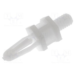 10 pcs x ESSENTRA - MSCBS-4-01 - Assembly stud, polyamide, L: 6.4mm, screwed rod,snap fastener