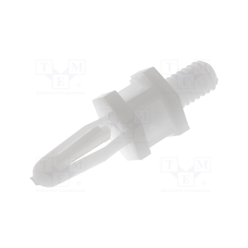 10 pcs x ESSENTRA - MSCBS-4-01 - Assembly stud, polyamide, L: 6.4mm, screwed rod,snap fastener
