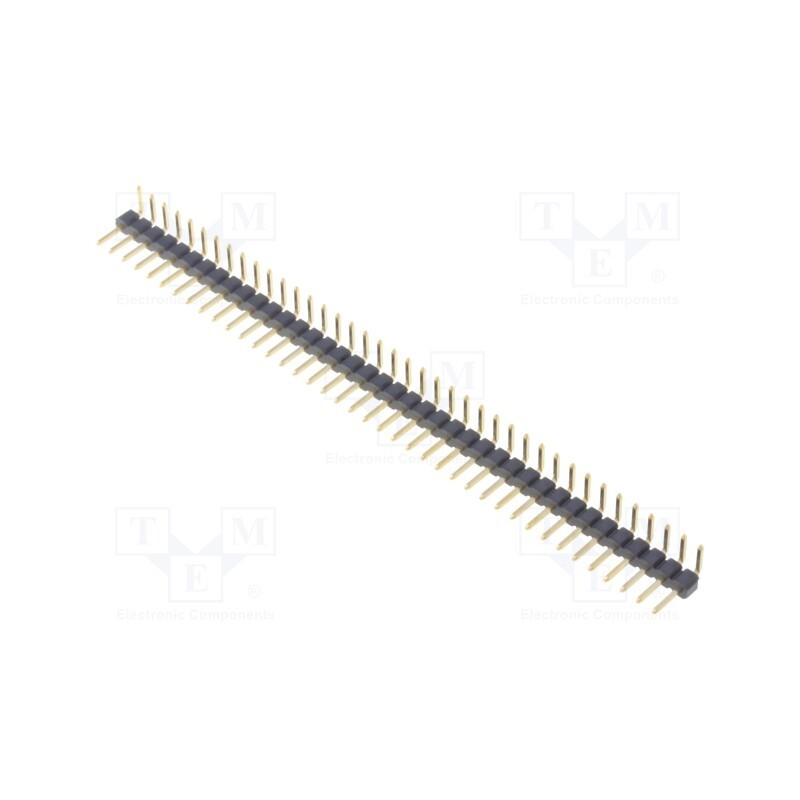 1 pcs x ADAM TECH - 2PH1R-40-UA - Pin header, pin strips, male, PIN: 40, angled 90°, 2mm, THT, 1x40