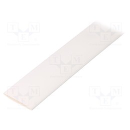 1 m x TASKER - GTM 1995 W - Heat shrink sleeve, glueless, 2: 1, 19mm, L: 1m, white, polyolefine