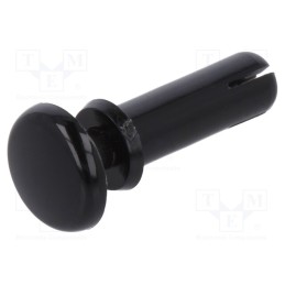 10 pcs x DREMEC - 8G4024.0X10.5B - Rivet, polyamide, L.rivet: 12mm, Panel cutout diam: 4.1mm, black