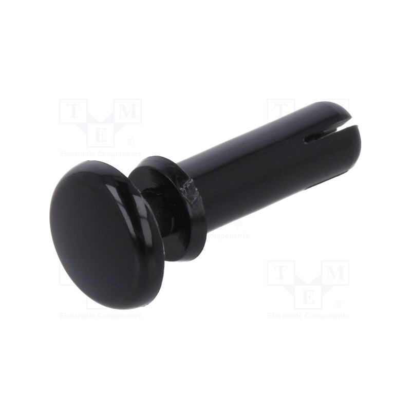 10 pcs x DREMEC - 8G4024.0X10.5B - Rivet, polyamide, L.rivet: 12mm, Panel cutout diam: 4.1mm, black