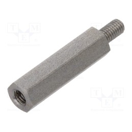 10 pcs x DREMEC - 244X20 - Screwed spacer sleeve, 20mm, Int.thread: M3, Ext.thread: M3