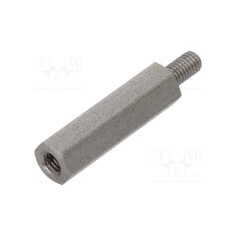 10 pcs x DREMEC - 244X20 - Screwed spacer sleeve, 20mm, Int.thread: M3, Ext.thread: M3