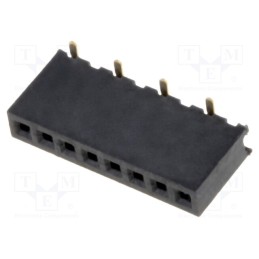 1 pcs x CONNFLY - DS1065-02-1*8S8BS1 - Socket, pin strips, female, PIN: 8, straight, 1.27mm, SMT, 1x8, 1A