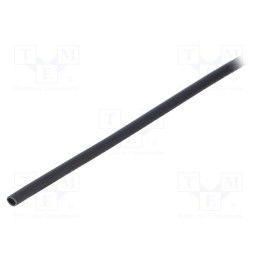 1 pcs x HELLERMANNTYTON - 319-00150 - Heat shrink sleeve, 3: 1, 1.5mm, L: 1m, black, Wall thick: 0.5mm