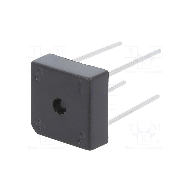 1 pcs x DC COMPONENTS - GBPC1006 - Bridge rectifier: single-phase, Urmax: 600V, If: 10A, Ifsm: 175A