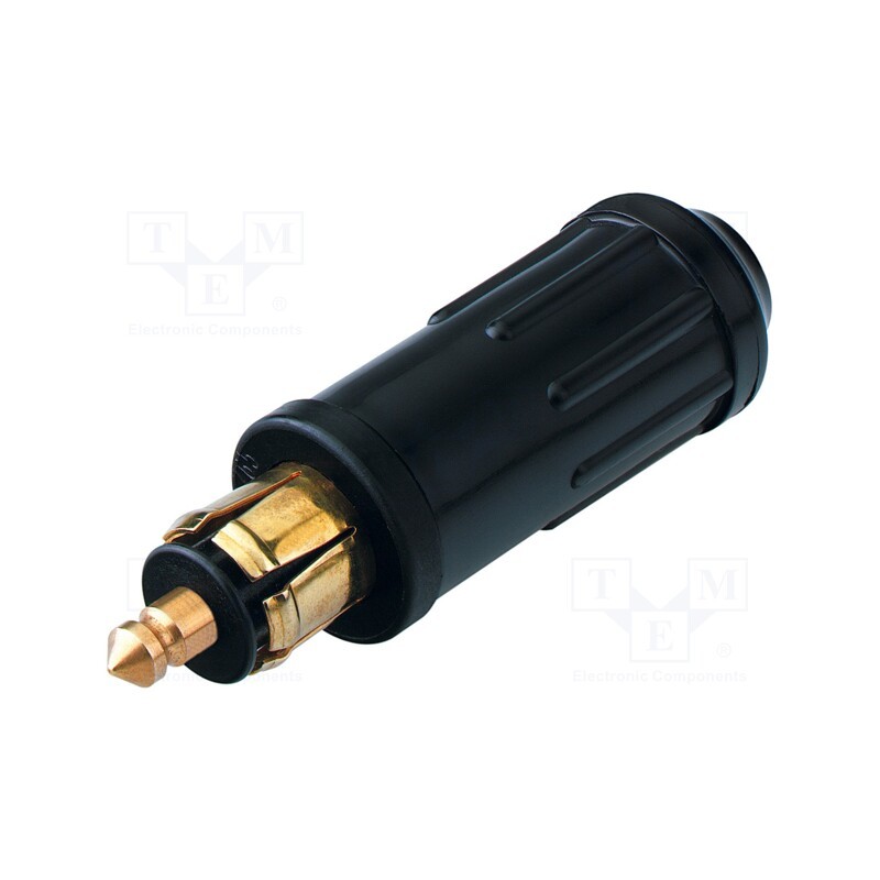 1 pcs x PRO CAR - 53005001 - Cigarette lighter plug, screw terminal, 15A, Sup.volt: 12÷24VDC