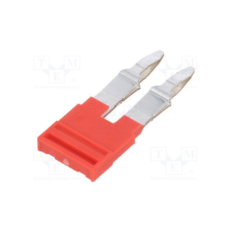 1 pcs x WEIDMu00dcLLER - 2460450000 ZQV 4N/2 RD - Comb bridge, ways: 2, red, A series