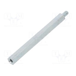 10 pcs x DREMEC - 226X70 - Screwed spacer sleeve, 70mm, Int.thread: M4, Ext.thread: M4, steel