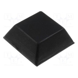 10 pcs x FIX&FASTEN - FIX-SF-006 - Self-adhesive foot, black, rubber, A: 20mm, B: 14mm, C: 7.6mm