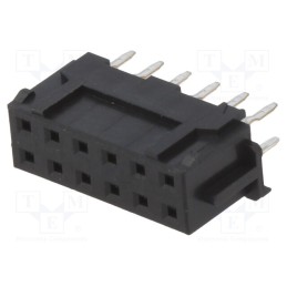 1 pcs x HIROSE - DF11-12DS-2DSA(05) - Socket, PCB-cable/PCB, female, DF11, 2mm, PIN: 12, THT, on PCBs