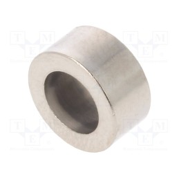10 pcs x DREMEC - 3110/6,2X05 - Spacer sleeve, 5mm, cylindrical, brass, nickel, Out.diam: 10mm