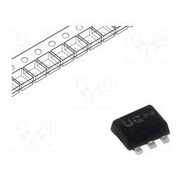 5 pcs x ONSEMI - NL17SV08XV5T2G - IC: digital, AND, Ch: 1, IN: 2, CMOS, SMD, SOT553, MiniGate, -55÷125°C