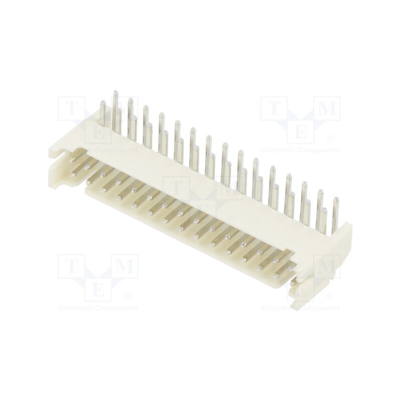 1 pcs x ADAM TECH - 2SHD-C-30-TR - Socket, wire-board, male, 2mm, PIN: 30, THT, 100V, 2A, angled