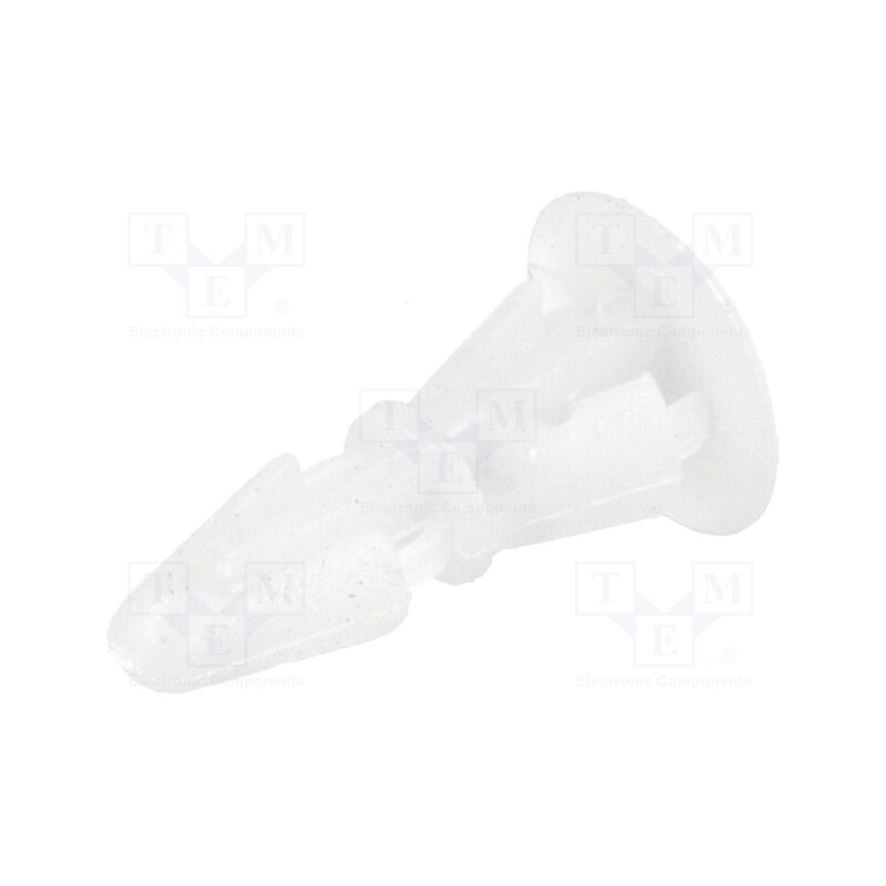 10 pcs x KSS WIRING - RS6 - Assembly stud, polyamide, L: 6.1mm, snap fastener, natural
