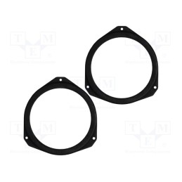 1 set x BASSER - DMCITR03 - Spacer ring, MDF, 165mm, Citroën, impregnated, 2pcs.