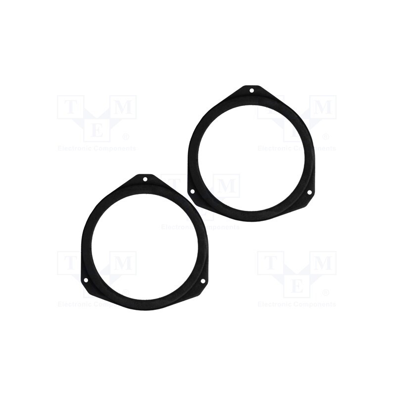 1 set x BASSER - DMCITR03 - Spacer ring, MDF, 165mm, Citroën, impregnated, 2pcs.