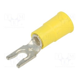 1 pcs x KEYSTONE - 8269 - Tip: fork, M3,5, Ø: 3.66mm, crimped, for cable, insulated, yellow