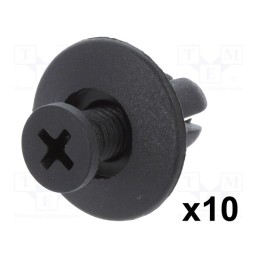 1 pcg x ROMIX - 60001 - Rivet, 10pcs, Chevrolet,Chrysler,Daewoo,GM,Hyundai,Kia,Mazda