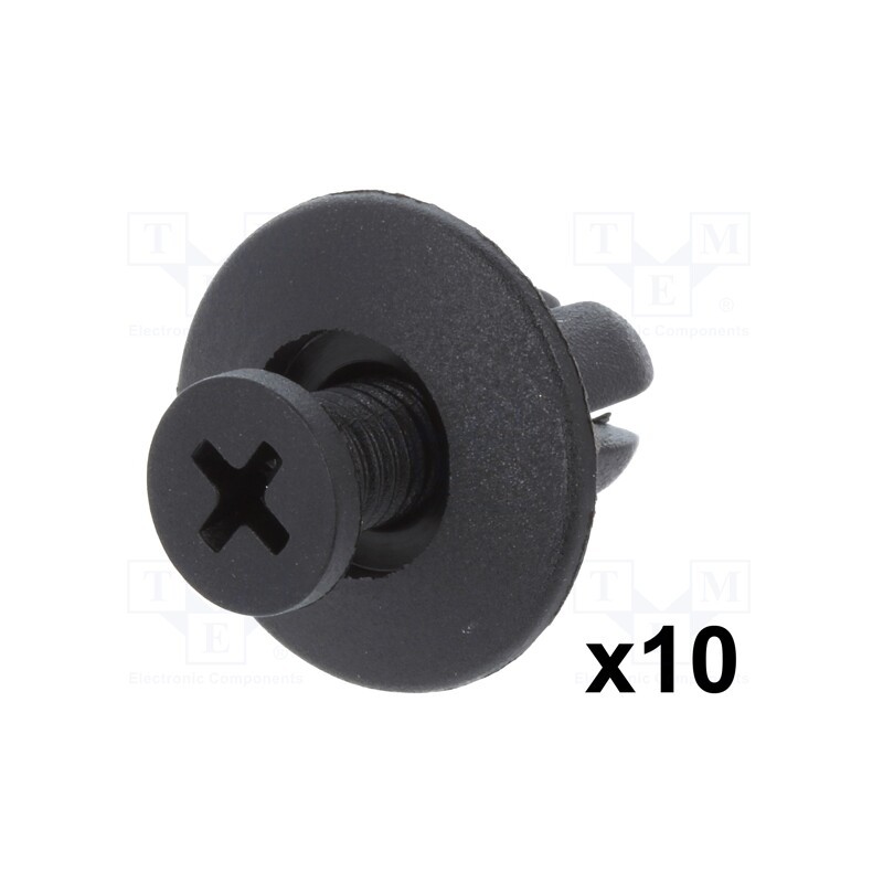 1 pcg x ROMIX - 60001 - Rivet, 10pcs, Chevrolet,Chrysler,Daewoo,GM,Hyundai,Kia,Mazda